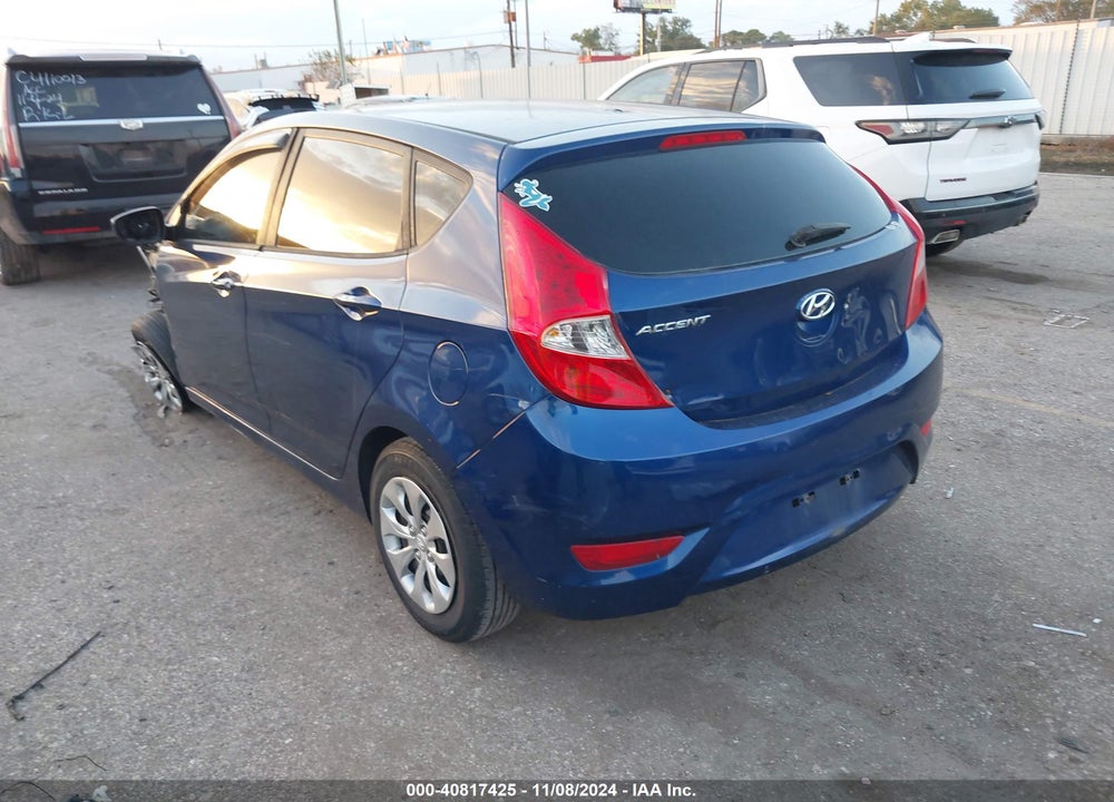 2017 HYUNDAI ACCENT SE VIN: KMHCT5AE0HU339658