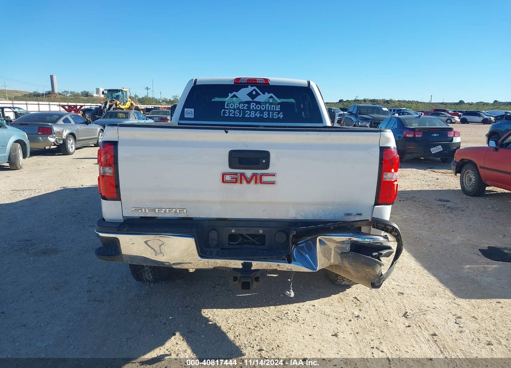 2016 GMC SIERRA 2500HD SLE VIN: 1GT12SE8XGF113373