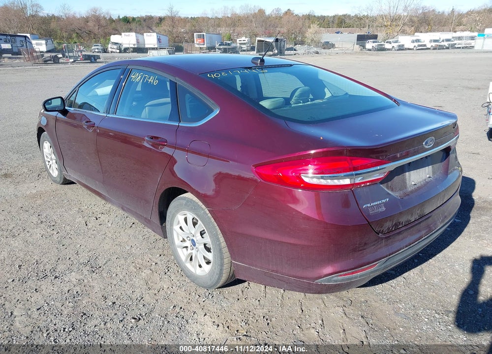 2017 FORD FUSION S VIN: 3FA6P0G70HR118897