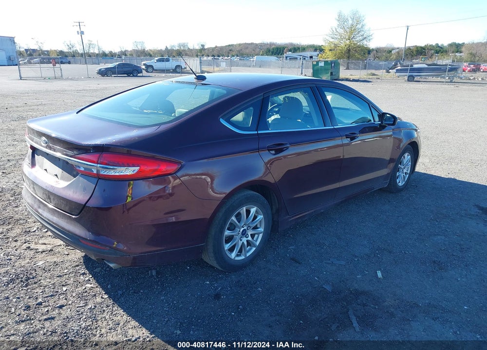 2017 FORD FUSION S VIN: 3FA6P0G70HR118897