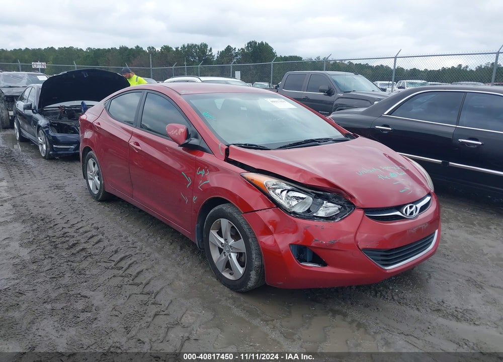 2013 HYUNDAI ELANTRA GLS VIN: KMHDH4AE9DU534278
