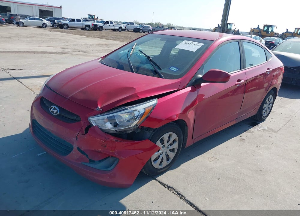 2017 HYUNDAI ACCENT VIN: KMHCT4AE2HU346539