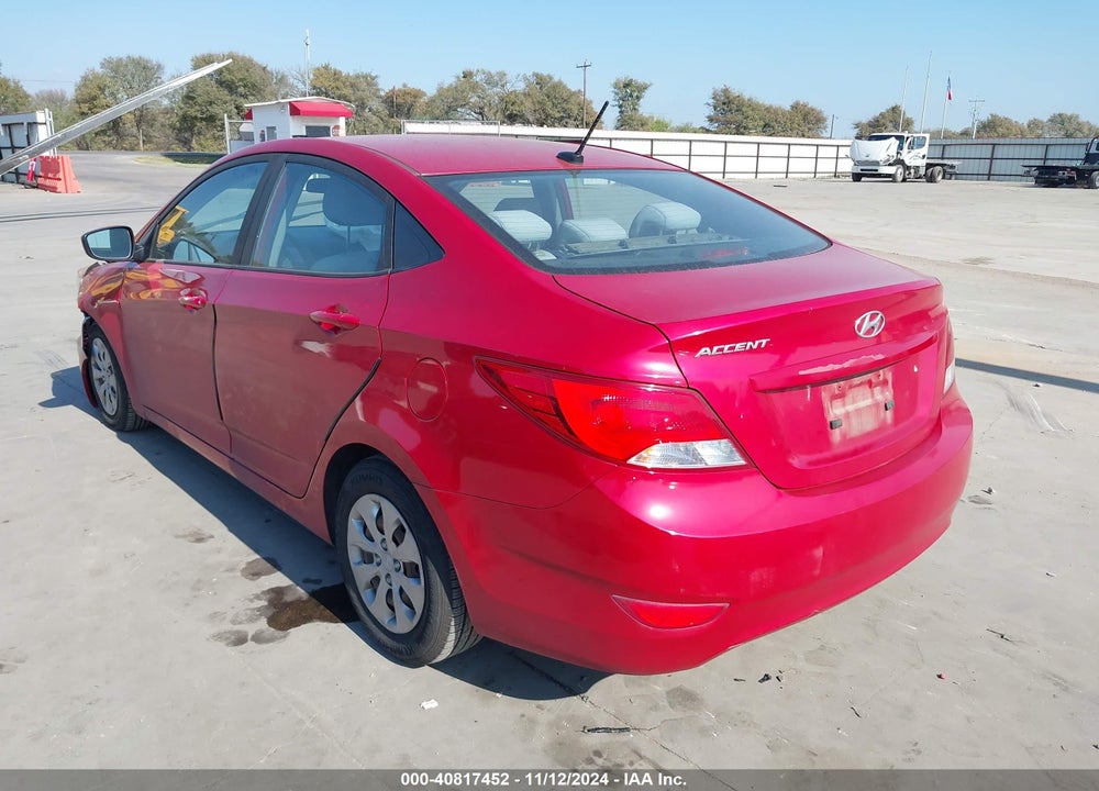 2017 HYUNDAI ACCENT VIN: KMHCT4AE2HU346539