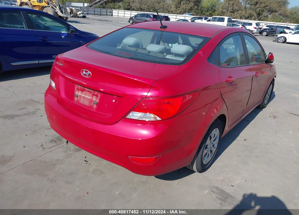 2017 HYUNDAI ACCENT VIN: KMHCT4AE2HU346539