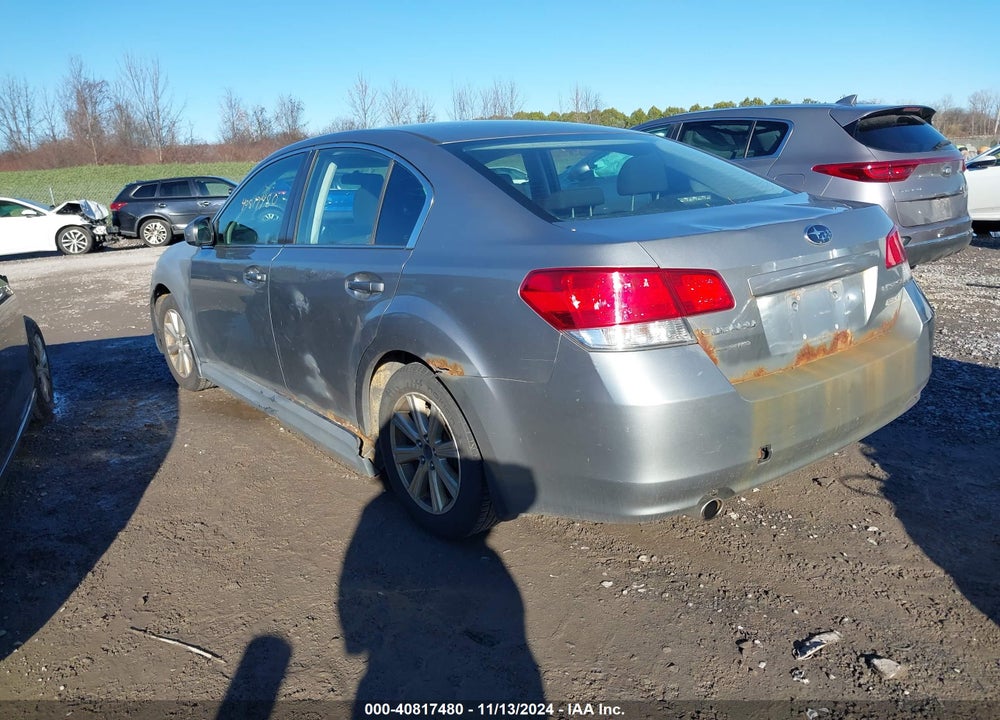 2011 SUBARU LEGACY 2.5I PREMIUM VIN: 4S3BMBC63B3221487