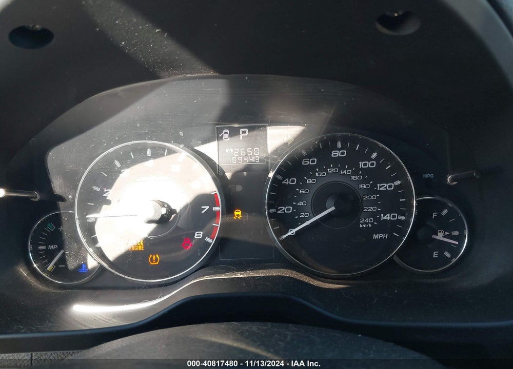 2011 SUBARU LEGACY 2.5I PREMIUM VIN: 4S3BMBC63B3221487