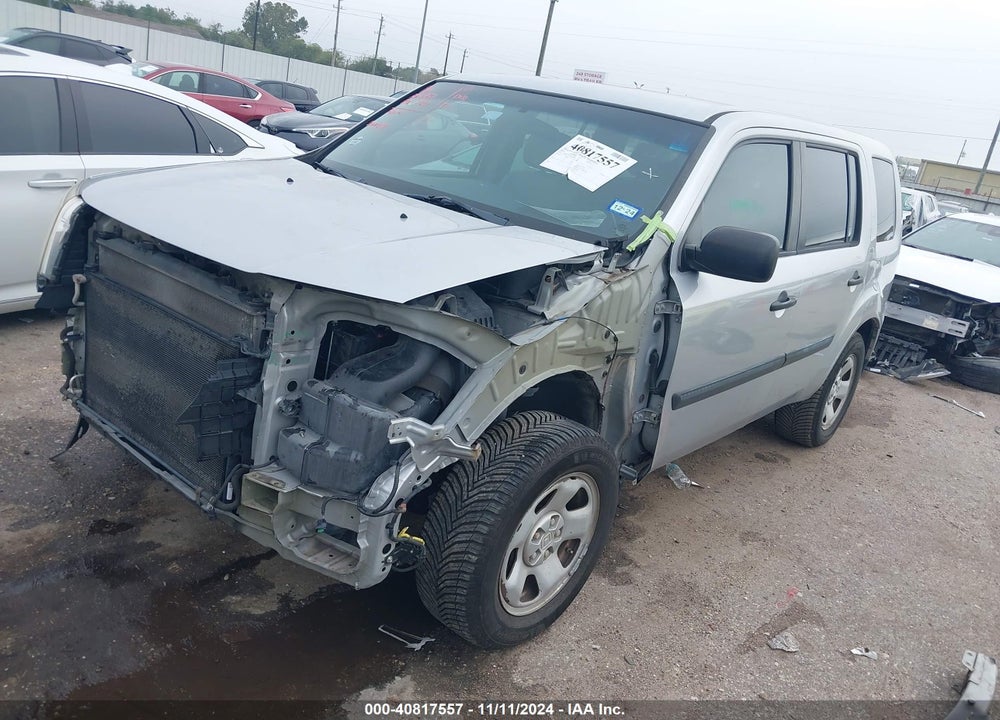 2012 HONDA PILOT LX VIN: 5FNYF3H23CB010620