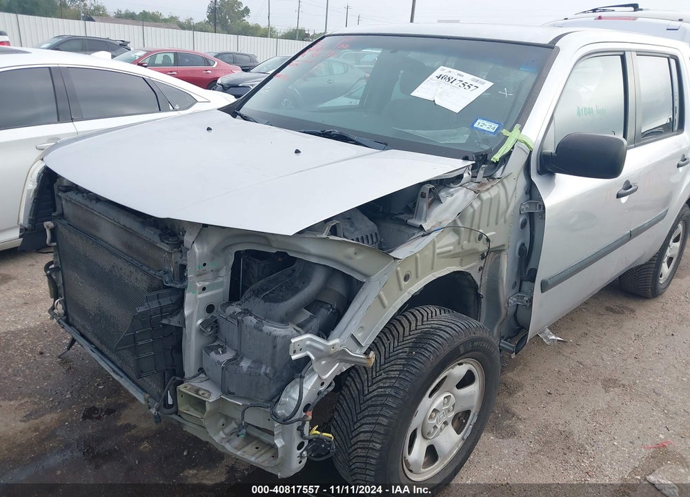 2012 HONDA PILOT LX VIN: 5FNYF3H23CB010620