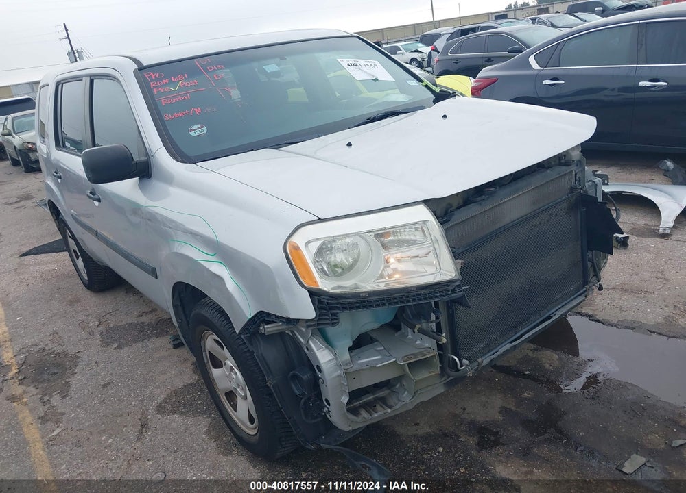 2012 HONDA PILOT LX VIN: 5FNYF3H23CB010620