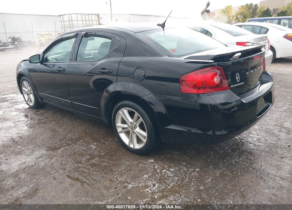 2012 DODGE AVENGER SXT PLUS VIN: 1C3CDZEG9CN264602