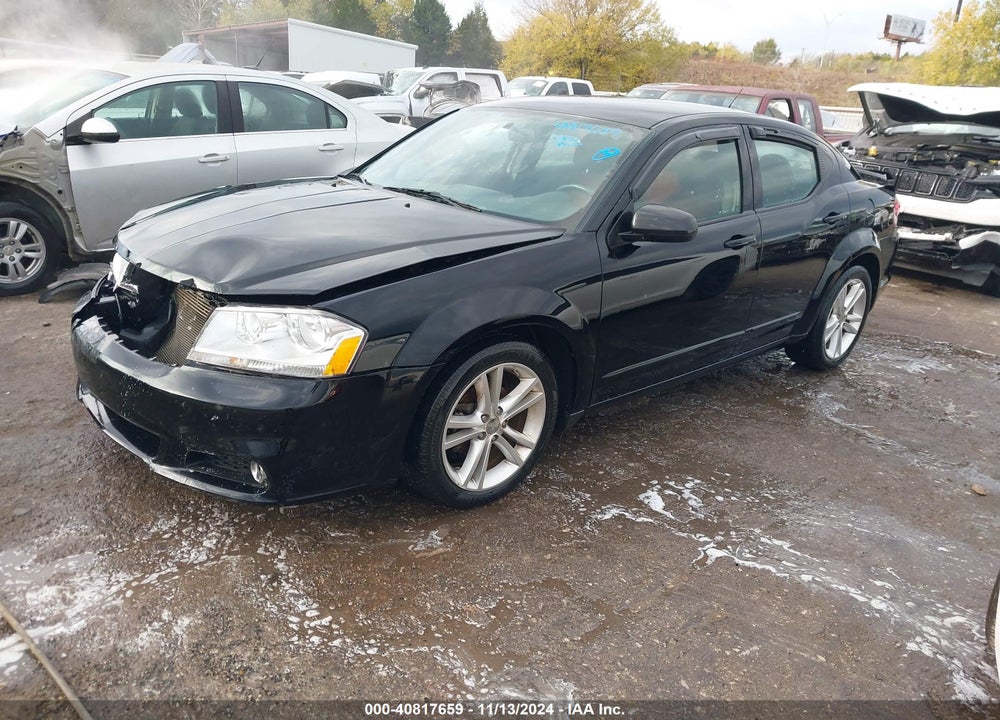 2012 DODGE AVENGER SXT PLUS VIN: 1C3CDZEG9CN264602