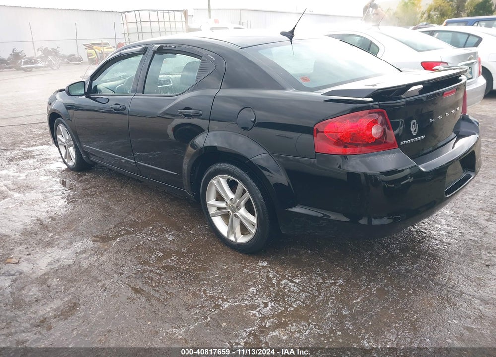 2012 DODGE AVENGER SXT PLUS VIN: 1C3CDZEG9CN264602