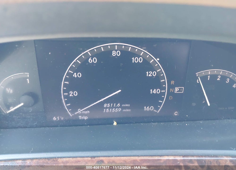 2007 MERCEDES-BENZ S 550 VIN: WDDNG71X27A038829