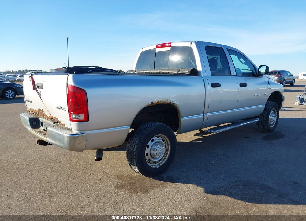 2006 DODGE RAM 2500 ST VIN: 3D7KS28D16G132149