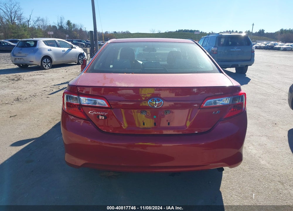 2012 TOYOTA CAMRY LE VIN: 4T4BF1FK6CR168424