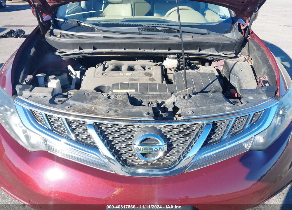 2011 NISSAN MURANO SL VIN: JN8AZ1MW9BW177486