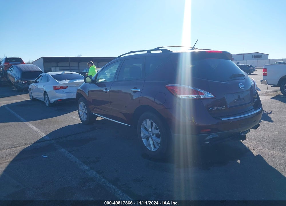 2011 NISSAN MURANO SL VIN: JN8AZ1MW9BW177486
