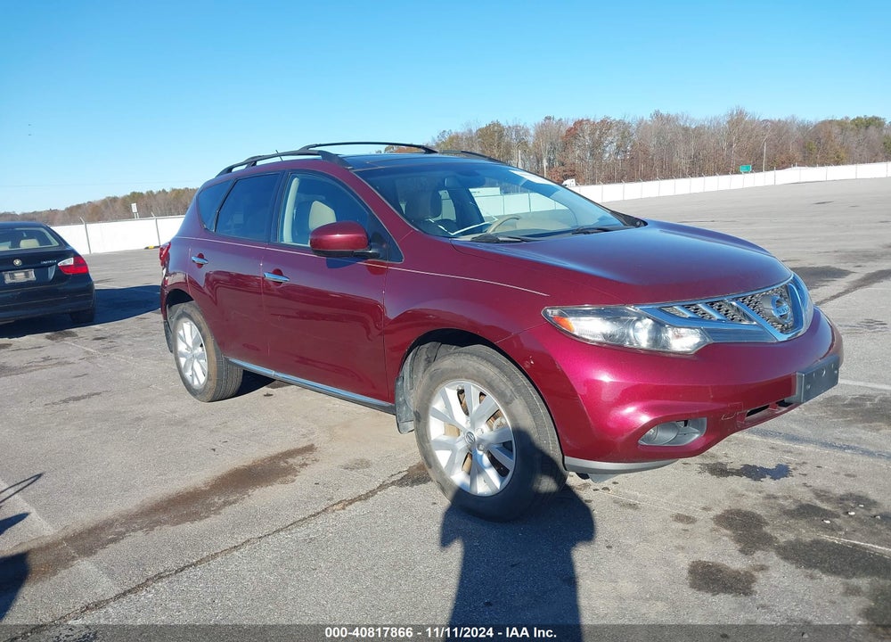 2011 NISSAN MURANO SL VIN: JN8AZ1MW9BW177486