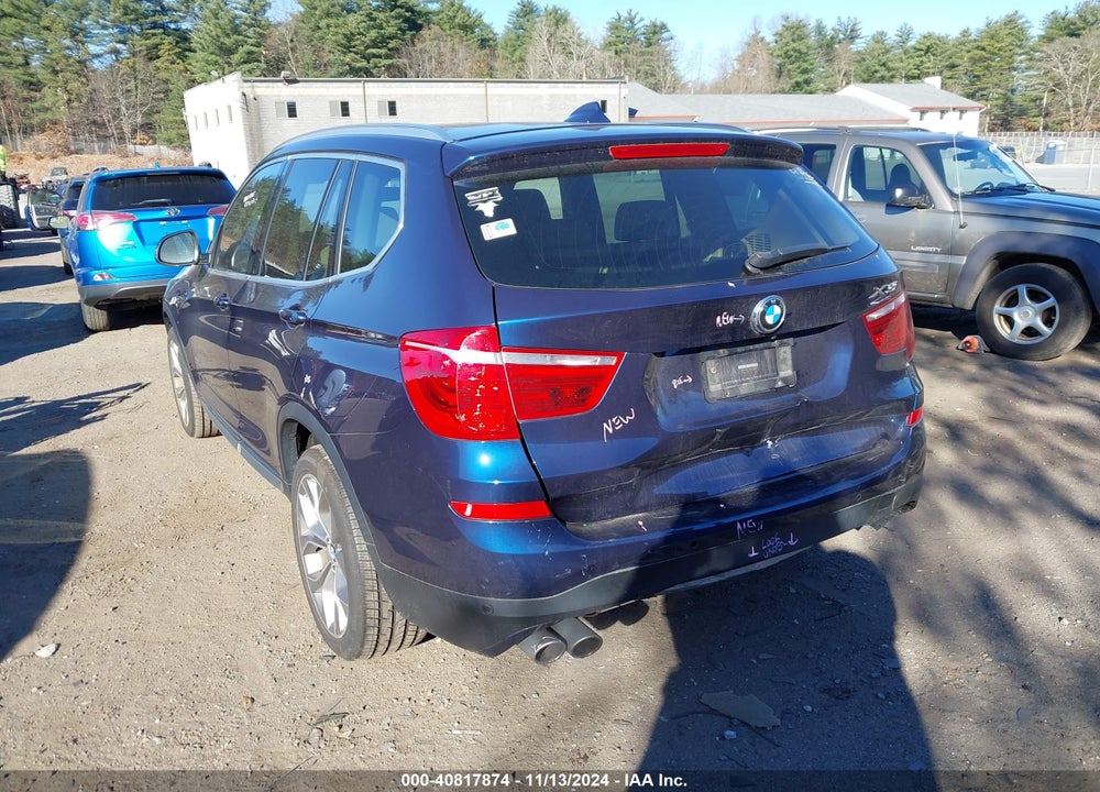 2017 BMW X3 XDRIVE28I VIN: 5UXWX9C32H0T24643