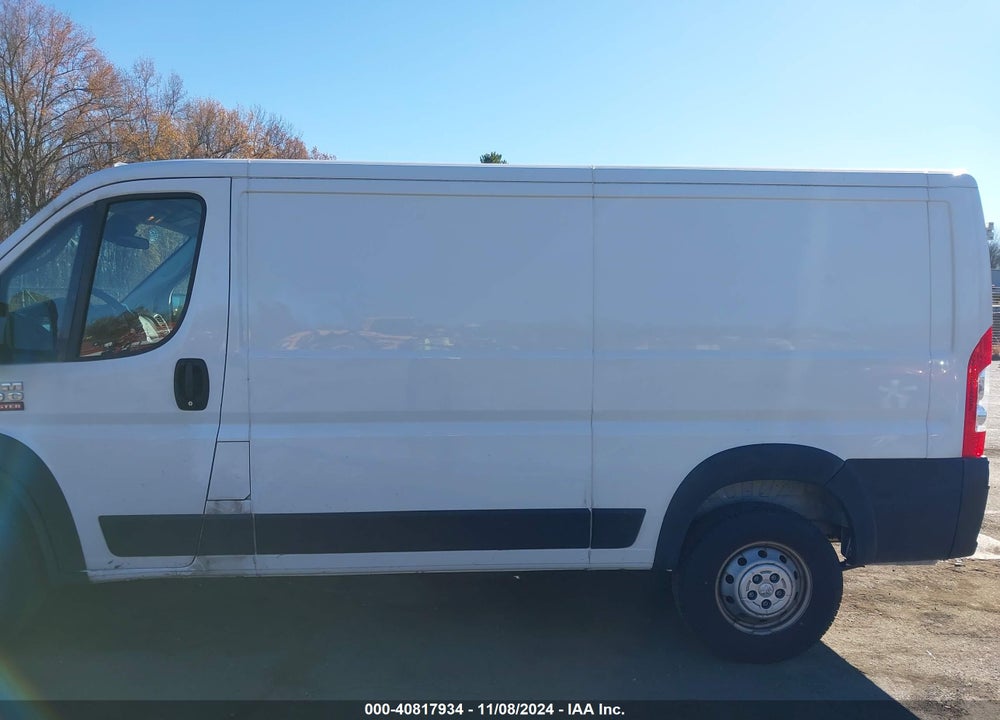 2022 RAM PROMASTER 1500 LOW ROOF 136 WB VIN: 3C6LRVAG3NE109912