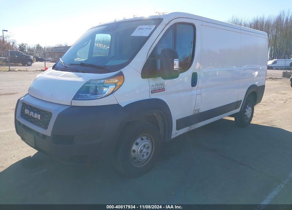 2022 RAM PROMASTER 1500 LOW ROOF 136 WB VIN: 3C6LRVAG3NE109912
