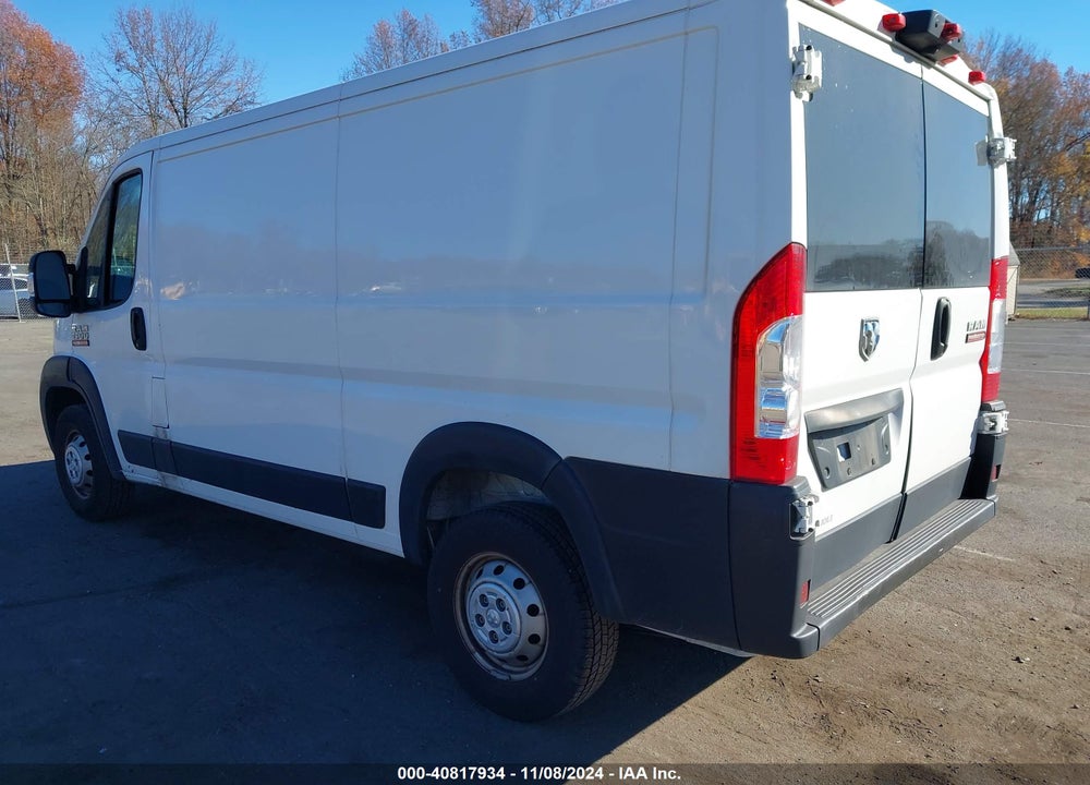2022 RAM PROMASTER 1500 LOW ROOF 136 WB VIN: 3C6LRVAG3NE109912
