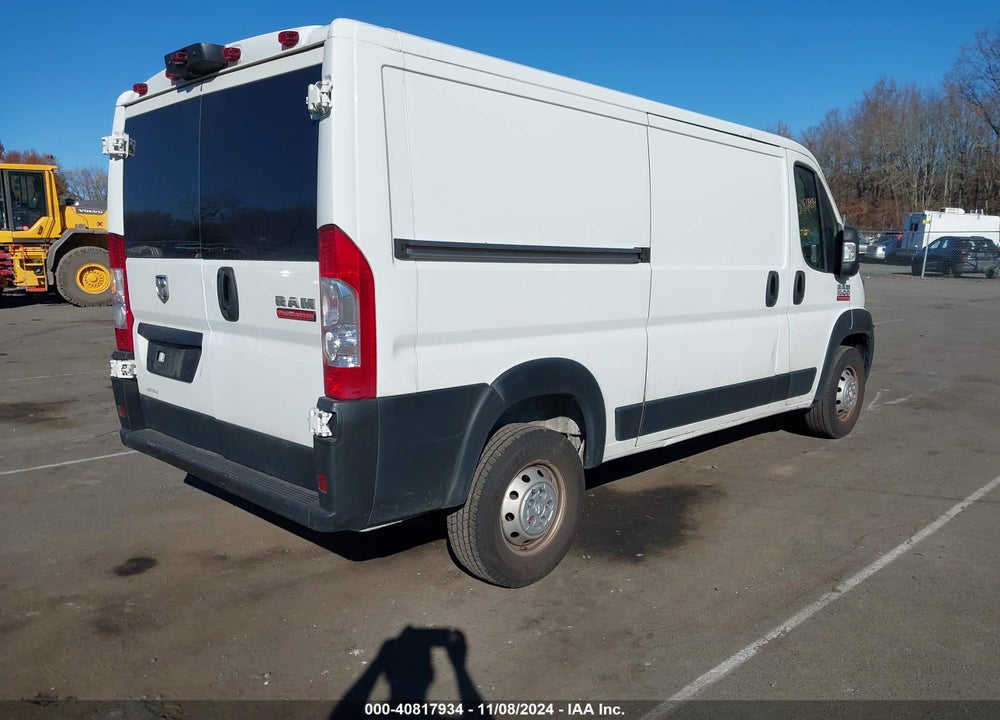 2022 RAM PROMASTER 1500 LOW ROOF 136 WB VIN: 3C6LRVAG3NE109912