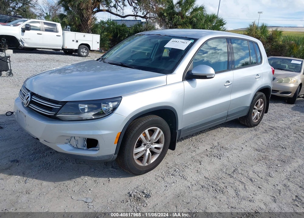 2013 VOLKSWAGEN TIGUAN S VIN: WVGBV3AX0DW621440