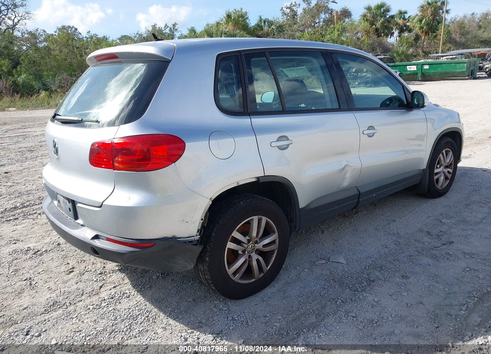 2013 VOLKSWAGEN TIGUAN S VIN: WVGBV3AX0DW621440