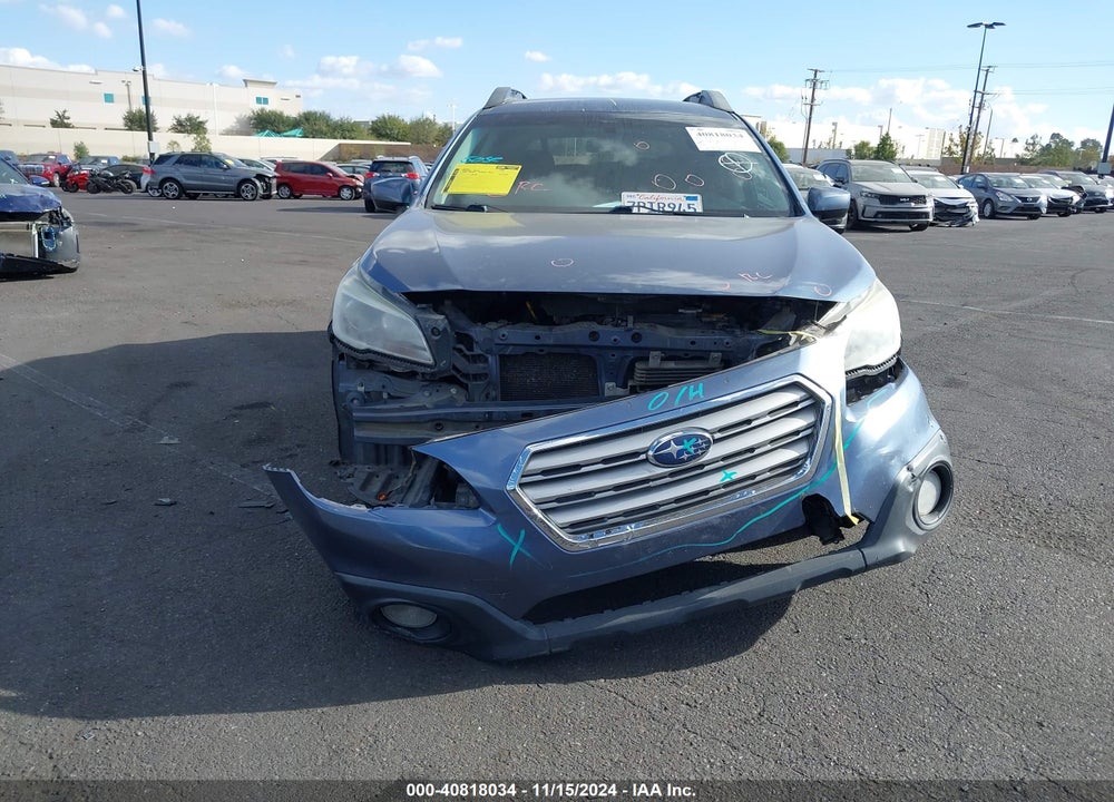 2016 SUBARU OUTBACK 2.5I PREMIUM VIN: 4S4BSACC7G3258874