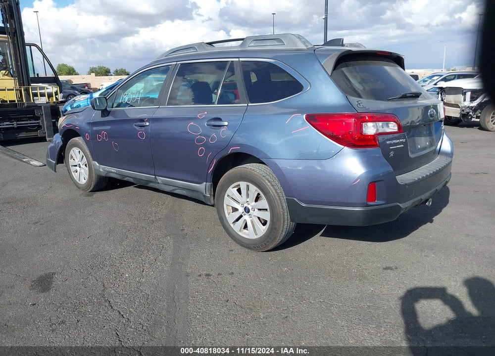 2016 SUBARU OUTBACK 2.5I PREMIUM VIN: 4S4BSACC7G3258874