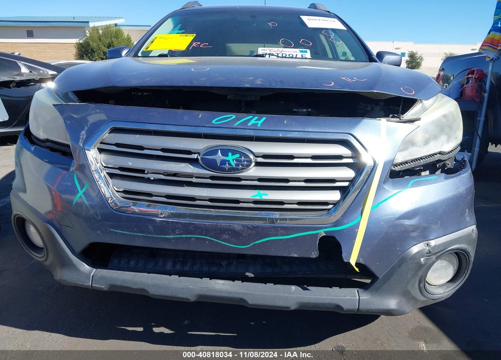 2016 SUBARU OUTBACK 2.5I PREMIUM VIN: 4S4BSACC7G3258874