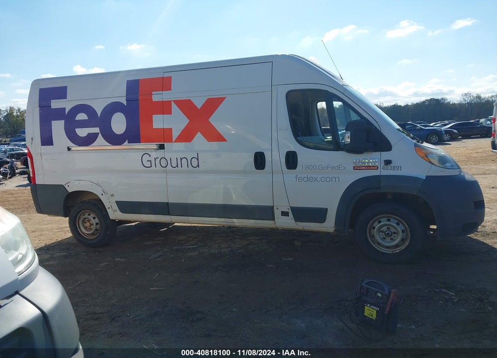 2017 RAM PROMASTER 2500 HIGH ROOF 159 WB VIN: 3C6TRVDG2HE524414