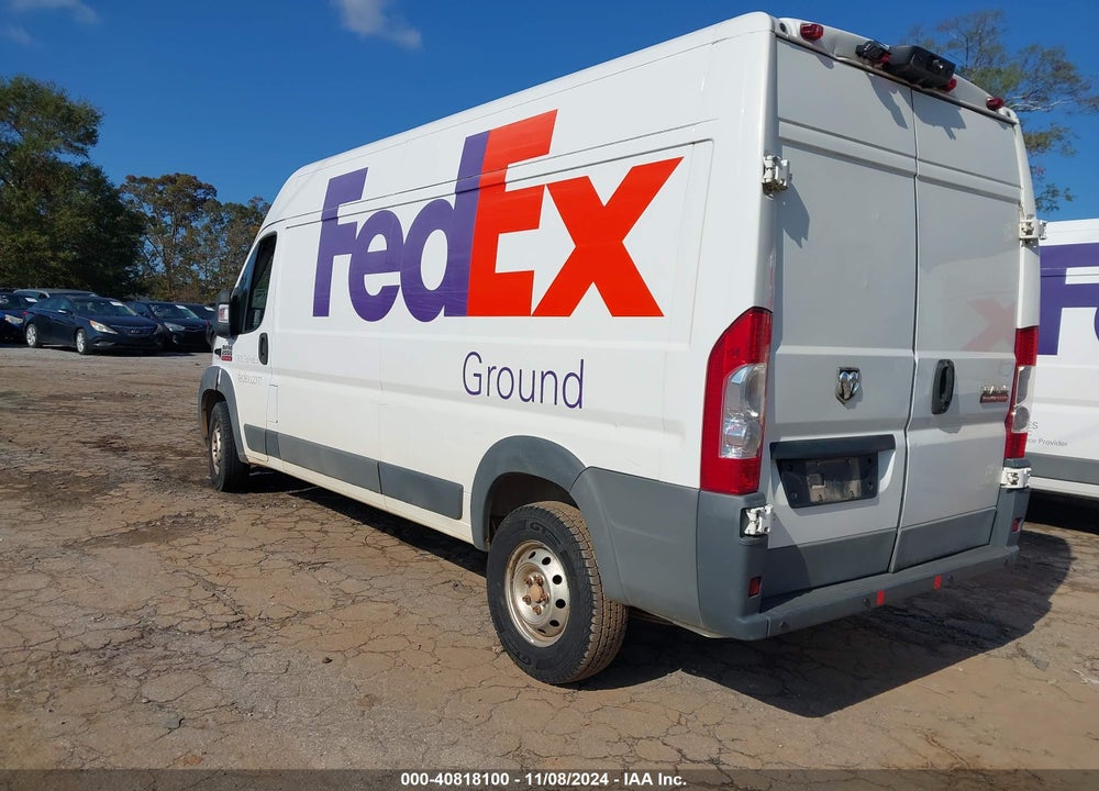 2017 RAM PROMASTER 2500 HIGH ROOF 159 WB VIN: 3C6TRVDG2HE524414