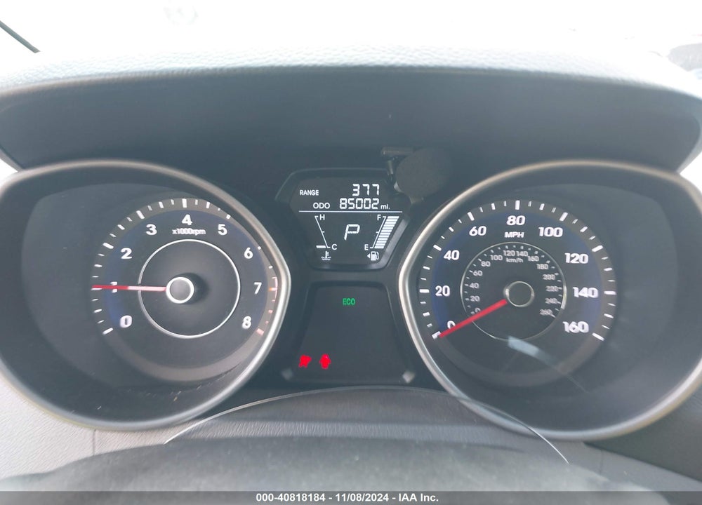 2013 HYUNDAI ELANTRA GLS VIN: 5NPDH4AE6DH319505