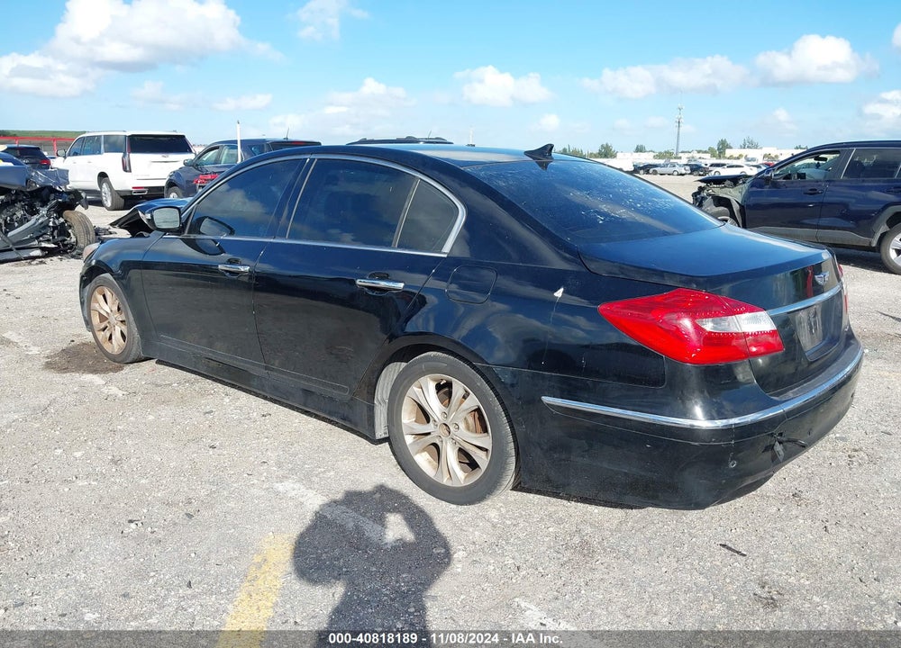 2012 HYUNDAI GENESIS 3.8 VIN: KMHGC4DD1CU161430