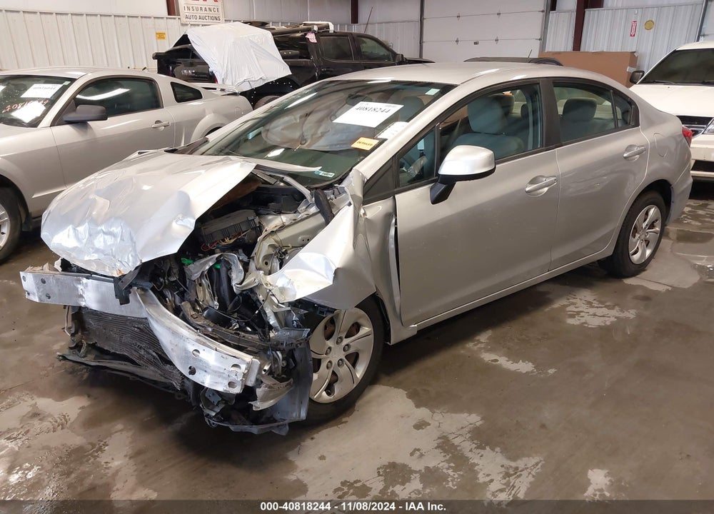 2013 HONDA CIVIC LX VIN: 19XFB2F50DE029370