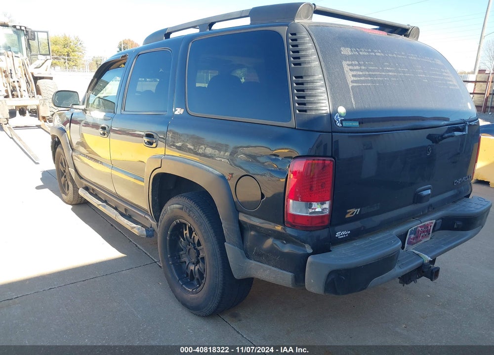 2003 CHEVROLET TAHOE Z71 VIN: 1GNEK13Z03R158376
