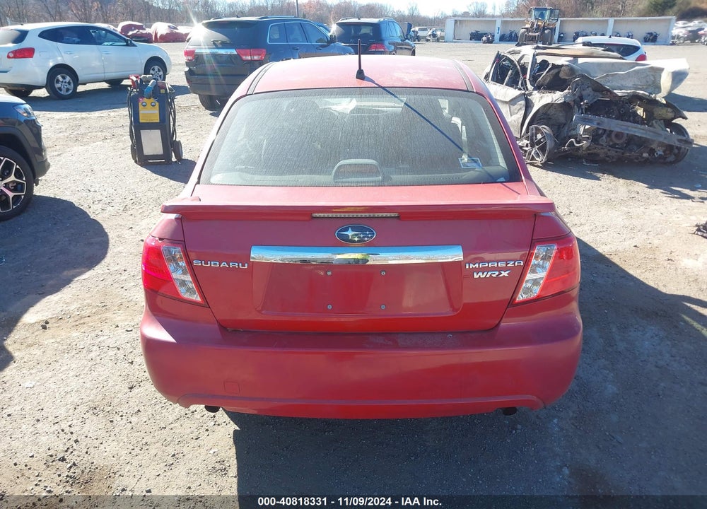 2008 SUBARU IMPREZA WRX VIN: JF1GE74608G508176