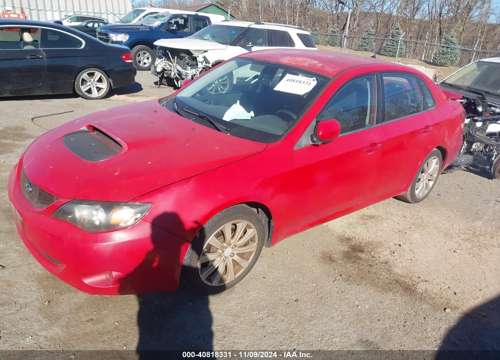 2008 SUBARU IMPREZA WRX VIN: JF1GE74608G508176