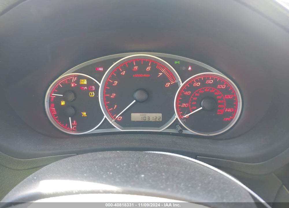 2008 SUBARU IMPREZA WRX VIN: JF1GE74608G508176