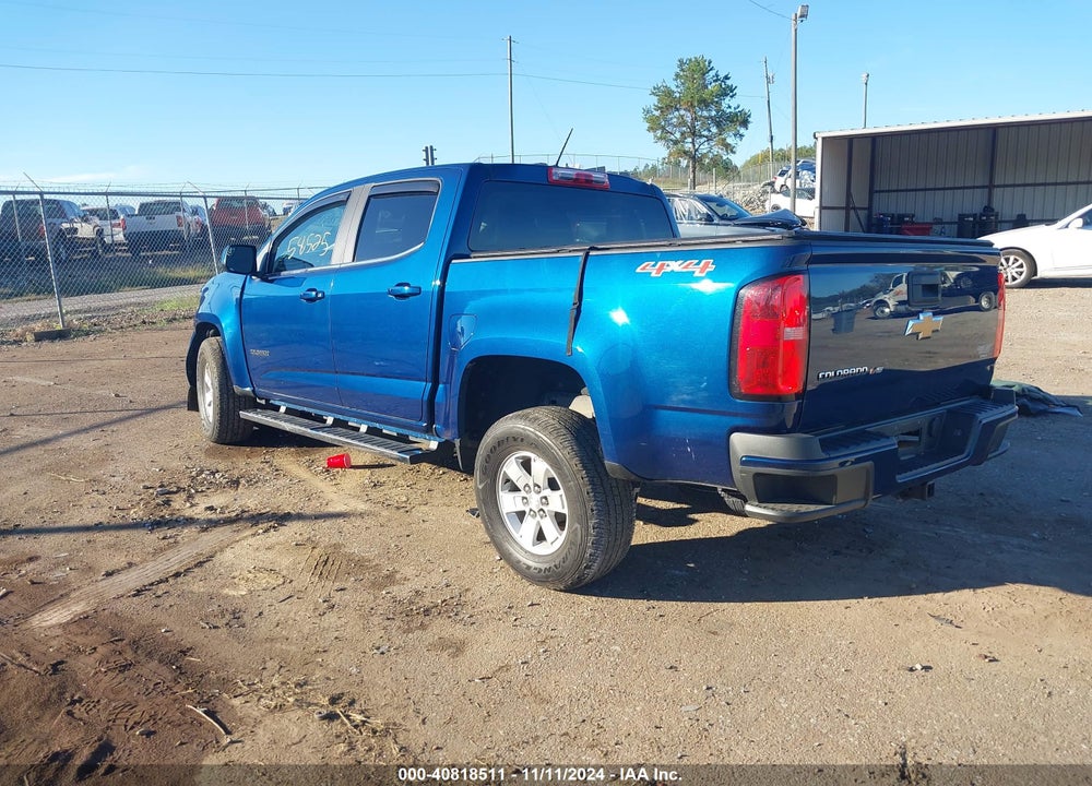 2019 CHEVROLET COLORADO VIN: 1GCGTBEN8K1290863