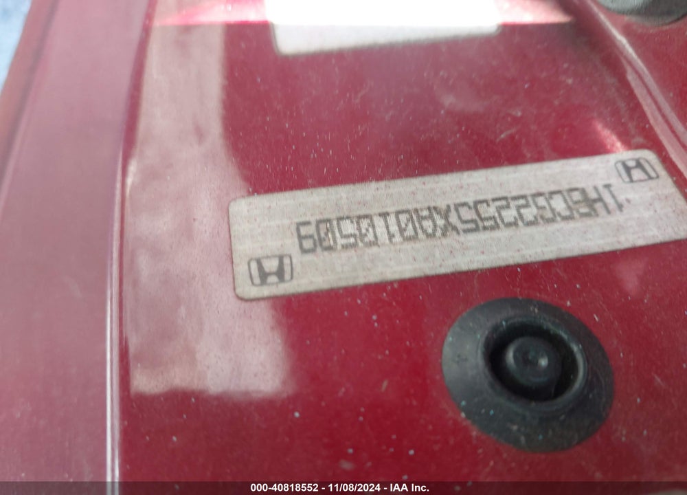 1999 HONDA ACCORD EX V6 VIN: 1HGCG2255XA010509