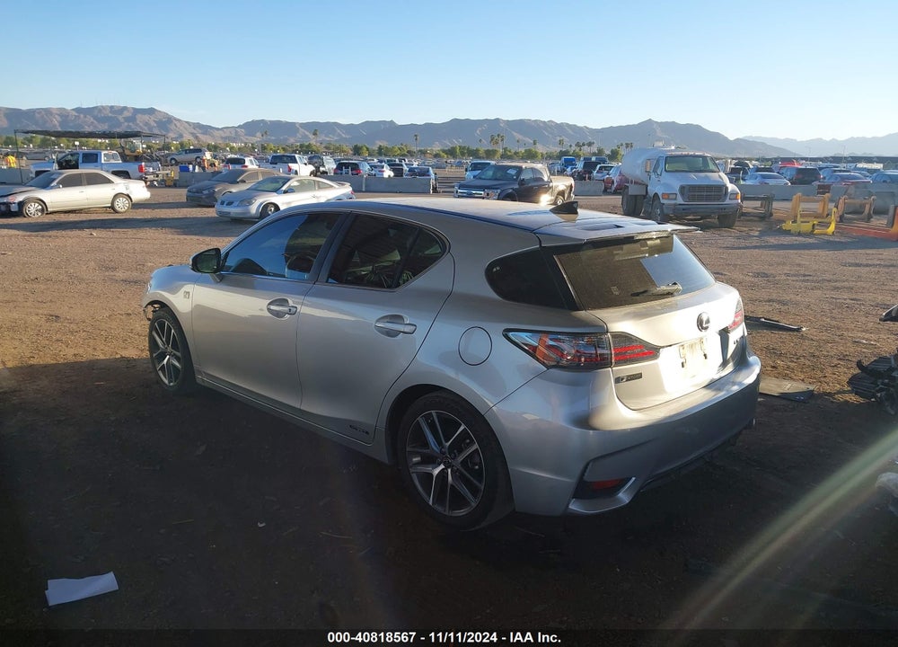 2015 LEXUS CT 200H VIN: JTHKD5BH3F2221309