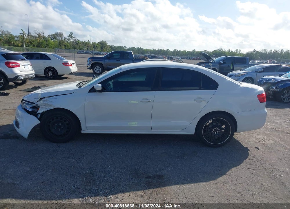 2012 VOLKSWAGEN JETTA 2.5L SE VIN: 3VWDX7AJXCM339635