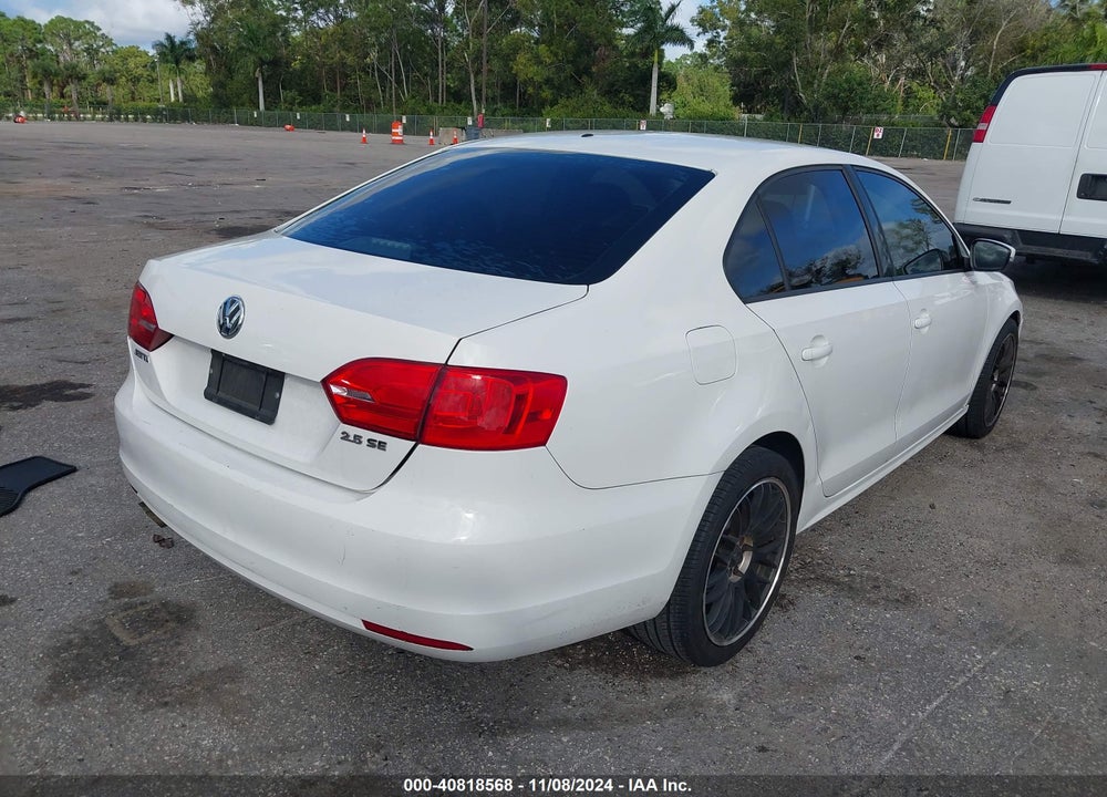 2012 VOLKSWAGEN JETTA 2.5L SE VIN: 3VWDX7AJXCM339635