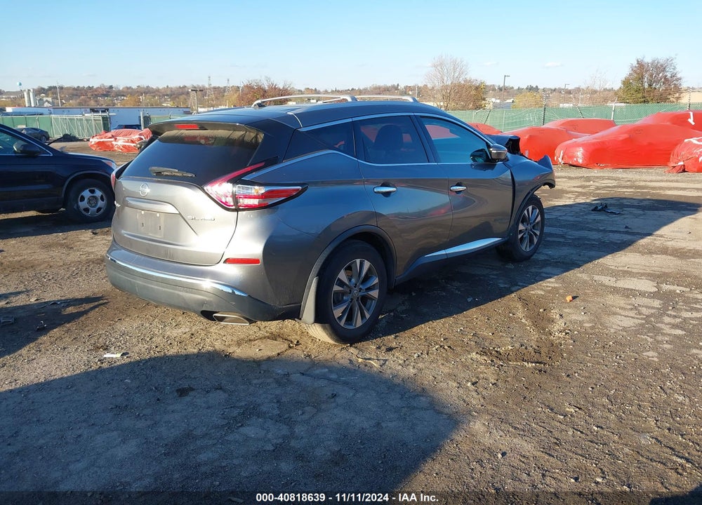 2015 NISSAN MURANO SL VIN: 5N1AZ2MH4FN249057