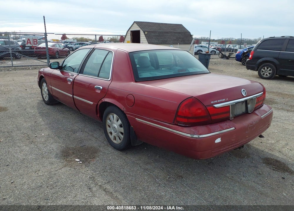 2003 MERCURY GRAND MARQUIS LS VIN: 2MEHM75W13X637870