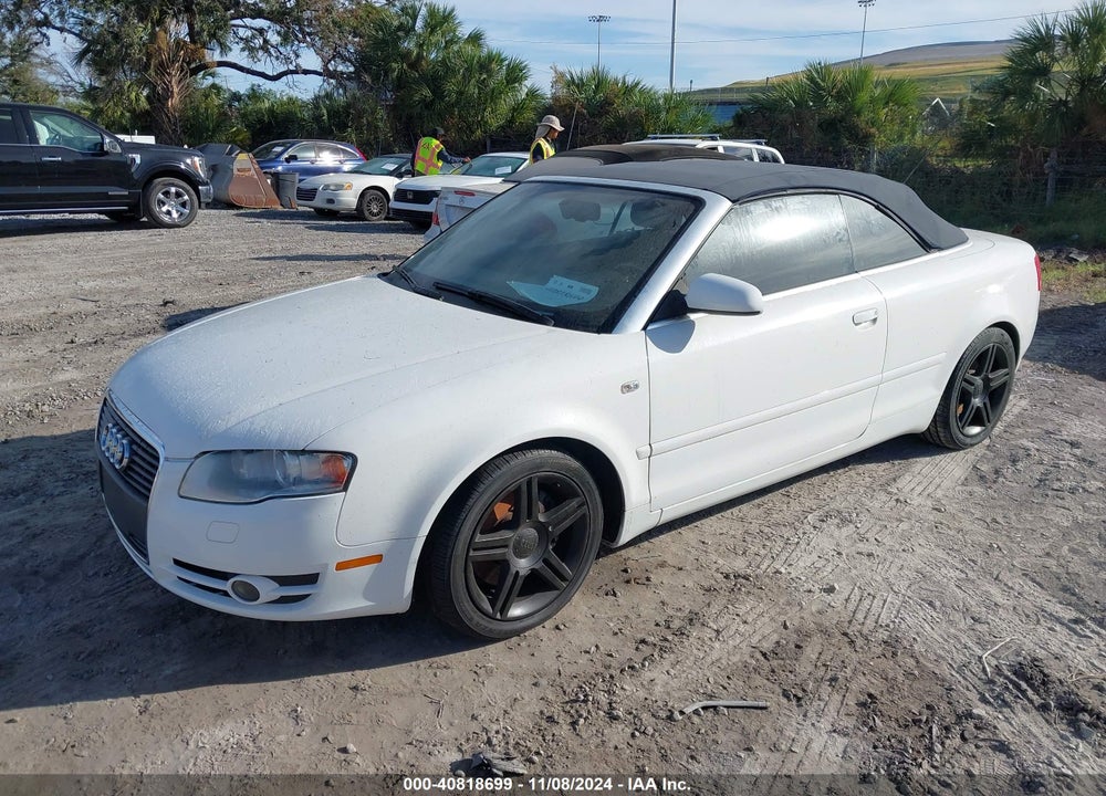 2007 AUDI A4 2.0T VIN: WAUAF48H57K025847