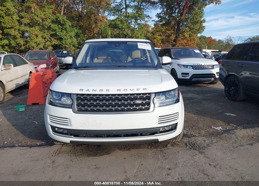 2016 LAND ROVER RANGE ROVER 3.0L V6 SUPERCHARGED VIN: SALGR2PF9GA287720
